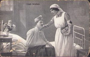 Carte poștală austro-ungară circulată la Benesat, județul Sălaj, Primul Război Mondial