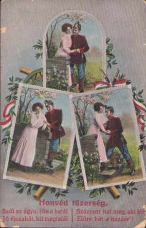 Carte poștală austro-ungară circulată la Moșnița Nouă, județul Timiș, Primul Război Mondial