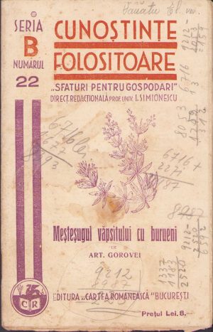 Meșteșugul văpsitului cu burueni Art Gorovei