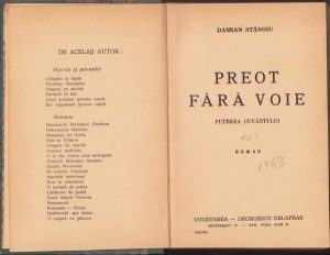 Preot fără voie, Puterea cuvântului de Damian Stănoiu, 1943, ediția I