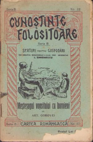 Meșteșugul văpsitului cu buruieni de Art Gorovei