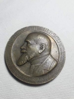 Plachetă Niculae Butculescu bătută cu ocazia a 60 ani de la naștere, 1/14 octombrie 1927