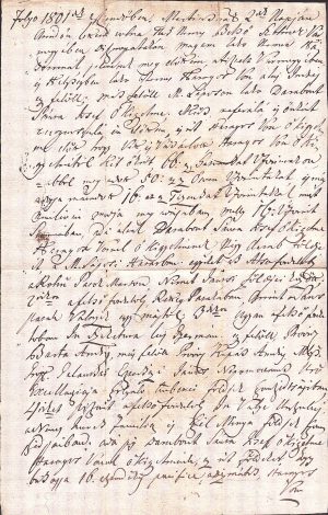 Contract cu sigiliu în ceară roșie, anul 1801, comitatul Solnocul Interior, Transilvania, în limba maghiară