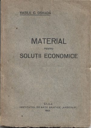 Material pentru soluții economice de Vasile Osvadă, 1923, Cluj