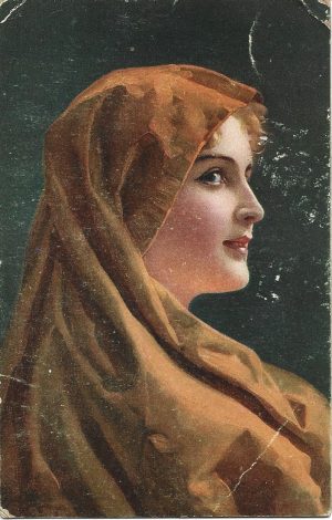 Carte poștală circulată Vărădia, județul Caraș-Severin, 1918