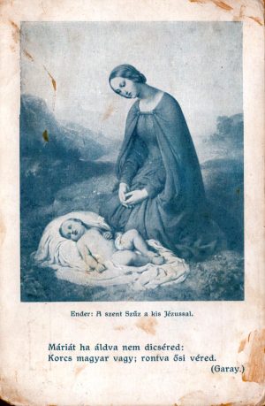Carte poștală cu tematică religioasă circulată Varadia