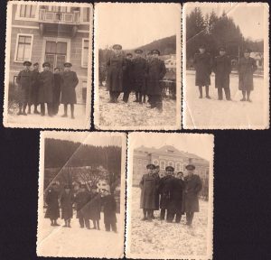 Ofițeri români, perioada regalității, lot de 5 poze