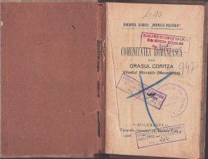 Comunitatea românească din orașul Cortiza, Vilaetul Monastir (Macedonia), 1912