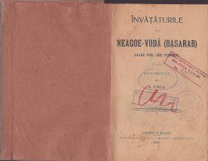 Învățăturile lui Neagoe Vodă (Basarab) către fiul său Teodosie, cu o prefață de Nicolae Iorga, 1910, Vălenii de Munte