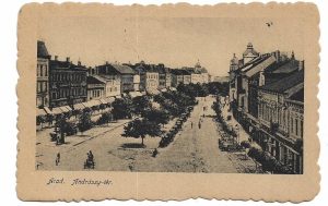 Arad, Andrássy-tér, carte poștală