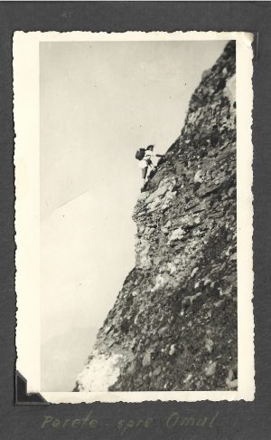 Perete spre Omul, fotografie din perioada regalității, studio Foto Bavaria, București