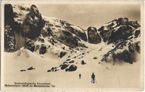 Siebenbürgische Karpathen, Butschetsch (2506 m) Malajeschter Tal, Karpathenwachtverlag, carte poștală circulată Brașov - București - Spineni, Olt