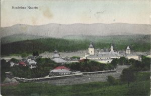 Monăstirea Neamțu, carte poștală circulată Neamț - Ploiești, 1912