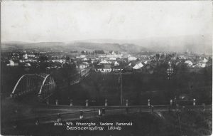 Sft Gheorghe, Vedere generală/Sepsiszentgyörgy, Látkép, carte poștală circulată Sfântu Gheorghe - Spineni, Olt, 1931