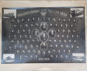 Personalul Depoului Mic CFR Arad, 1923-1929, studio Stojkovits și Békes, Arad