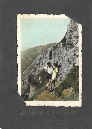 Brâna Caraiman, fotografie colorizată, anii 1940