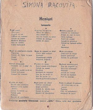 Meniuri de Simona Racoviță