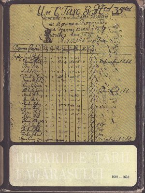 Urbariile Țării Făgărașului, volumul I, 1601-1650 editate de academician David Prodan cu Liviu Ursuțiu și Maria Ursuțiu, 1970