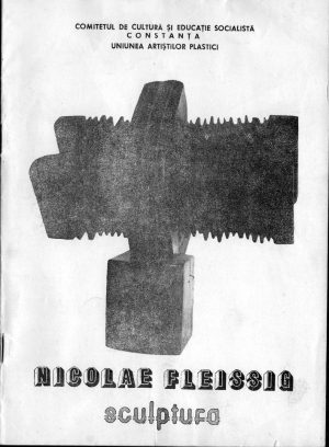 Nicolae Fleissig, pliant expoziție de sculptură, Constanța, fără an, perioada comunistă