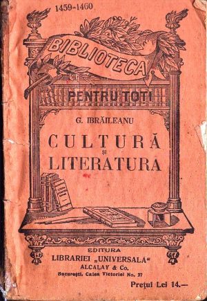 Cultură și literatură de Garabet Ibrăileanu, Biblioteca pentru toți