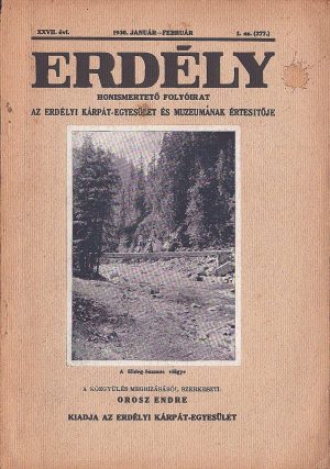 Erdély, honismertető folyóirat, az Erdély Kárpát Egyesület értesitője, 277/1930