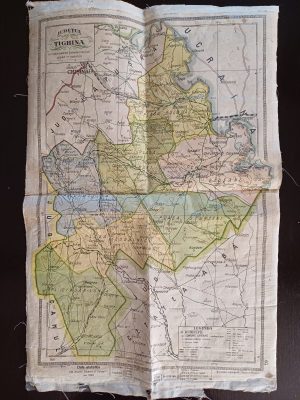 Hartă Județul Tighina după noua împărțire administrativă, 1928, Institutul Cartografic Unirea, Brașov