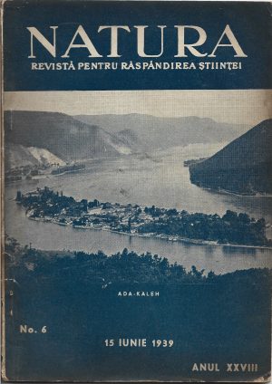 Natura, 6/1939, cu articol despre Insula Ada Kaleh