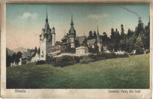 Sinaia, Castelul Peleș din față, circulată Vasiova, Bocșa, județul Caraș-Severin, carte poștală