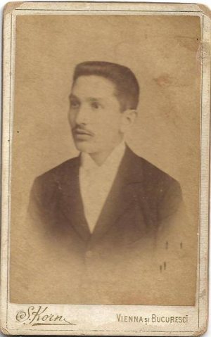 Portret de bărbat, studio Korn, Vienna și Bucuresci