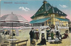 Constanța, Plaja de la Mamaia, carte poștală