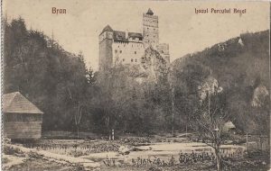 Bran, Lacul Parcului Regal, carte poștală