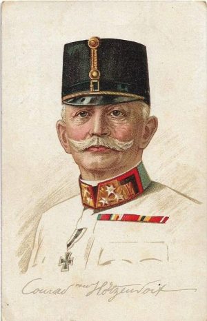 Conrad von Hötzendorf, carte poștală