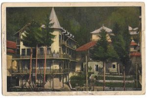 Băile Slănic Moldova, vilele Danale, carte poștală