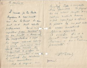 Theodor Pallady, act scris și semnat olograf, 1949, cu semnătura olografă suplimentară a lui Eugen Jebeleanu
