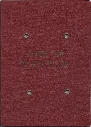 Carte de meșter pentru meseria de tehnician dentar, 1946, Sibiu