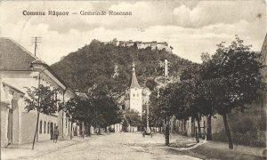 Comuna Râșnov, Gemeinde Rosenau, carte poștală circulată Râșnov - Sibiu