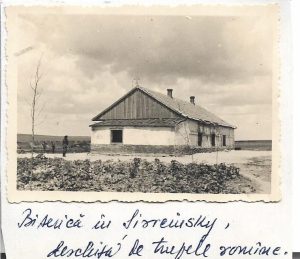Biserică deschisă de trupele române la Șirokine, Frontul de Est, 1942
