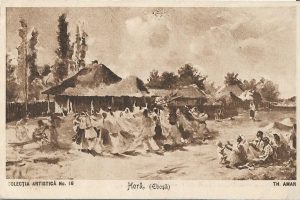 Horă (Eboșă), Theodor Aman, carte poștală