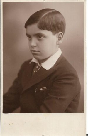 Portret de copil, studio Zalevsky, Brăila, 1932
