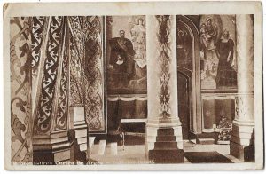 Monăstirea Curtea de Argeș, interior (vest), carte poștală