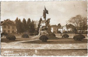 Târgu Jiu, statuia Tudor Vladimirescu, carte poștală