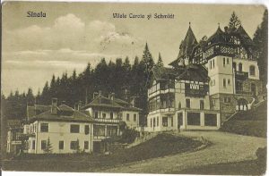 Sinaia, Vilele Carola și Schmidt, carte poștală