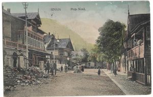 Sinaia, Piața Nouă, carte poștală