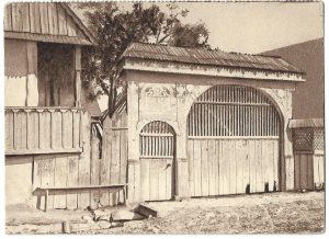 Poartă țărănească în Oltenia, carte poștală