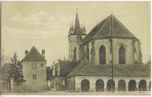 Sebeș, Biserica evanghelică, carte poștală