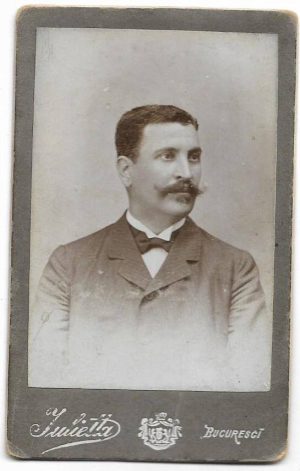 Portret de bărbat, studio Julietta, Bucuresci
