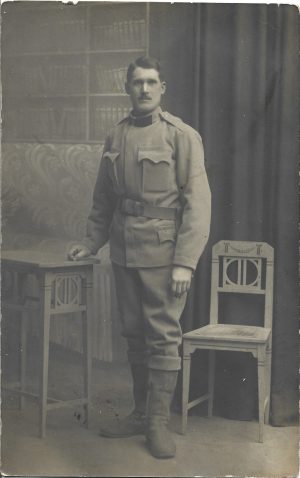 Soldat austro-ungar de origine sas din Vurpăr, județul Sibiu, 1916, cu ștampila Regimentului 31 Infanterie kuk din Sibiu