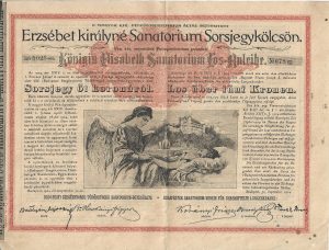 Erzsébet kiralyné Sanatorium Sorsjegykölcsön, 1904