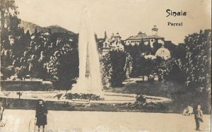 Sinaia, Parcul, carte poștală