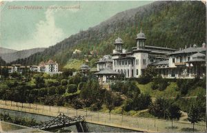 Slănic Moldova, Vedere panoramică, carte poștală